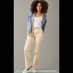 AE Curvy high rise kick boot corduroy pants